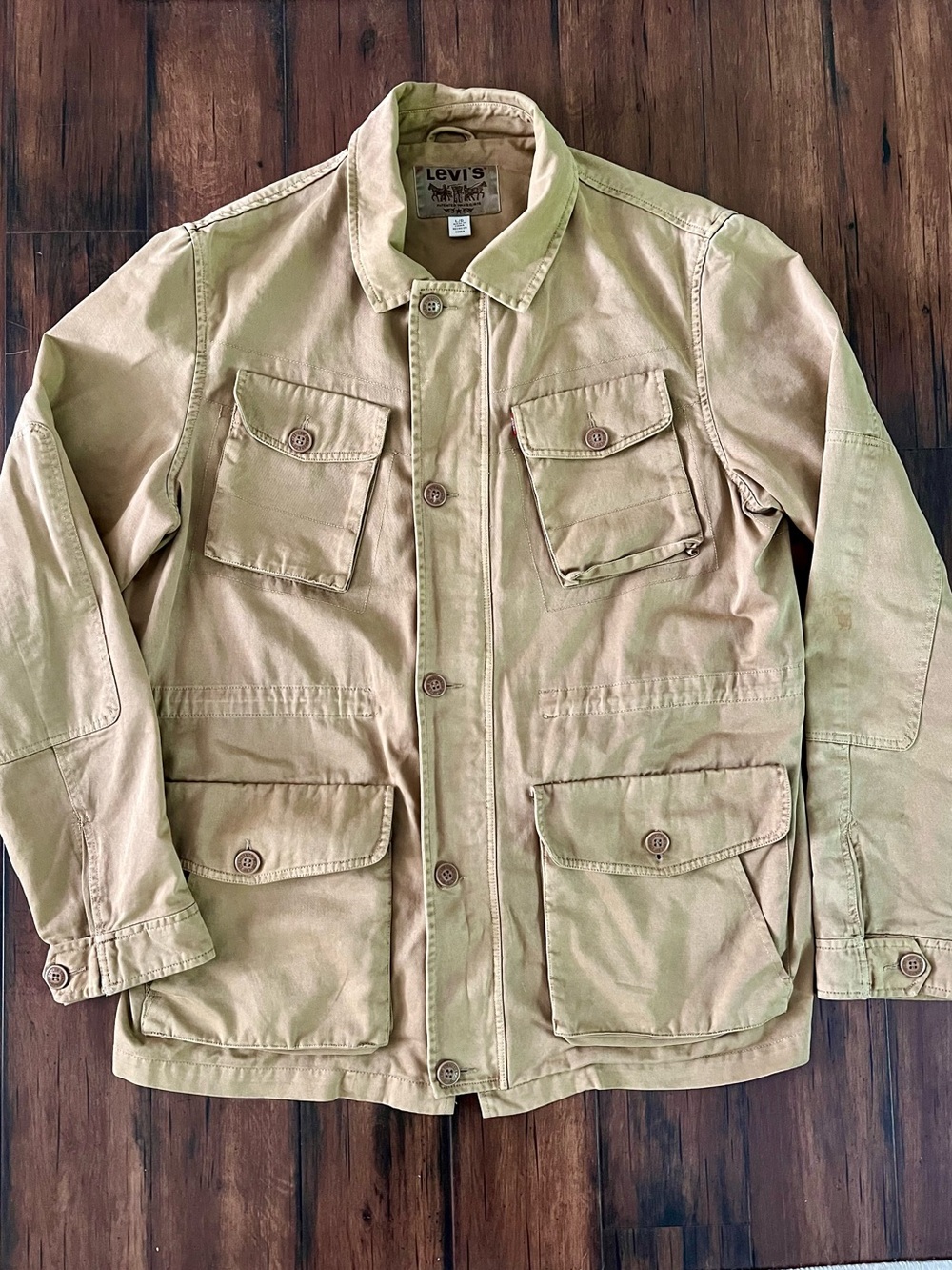 Levi’s Men’s Khaki Utility Field Jacket - Size L - Picture 4 of 14